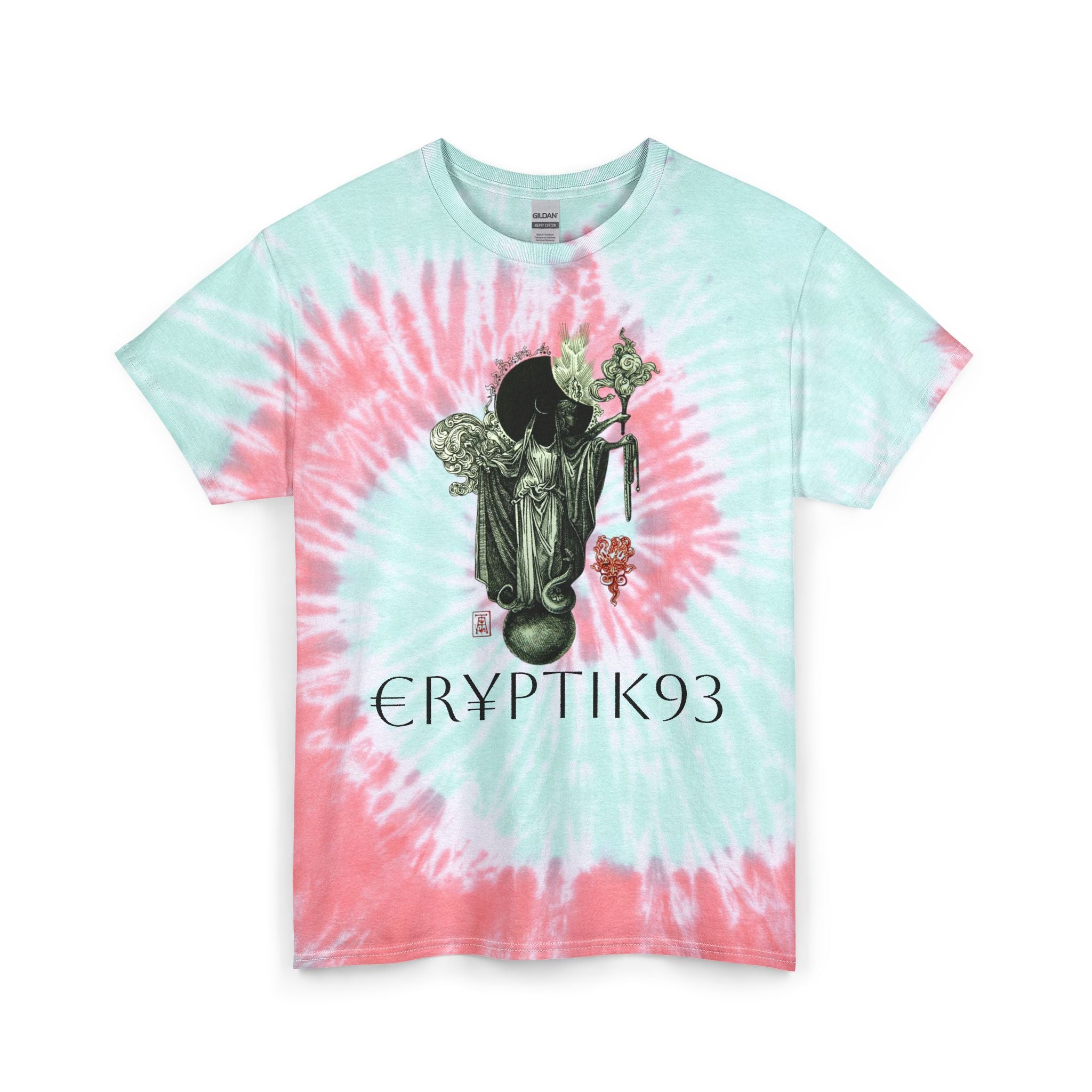 €ꋪ¥ꉣ꓄ꀤꀘ93 "BANISHED" TIE DIE T SHIRT -ENCRYPTED COLLECTION