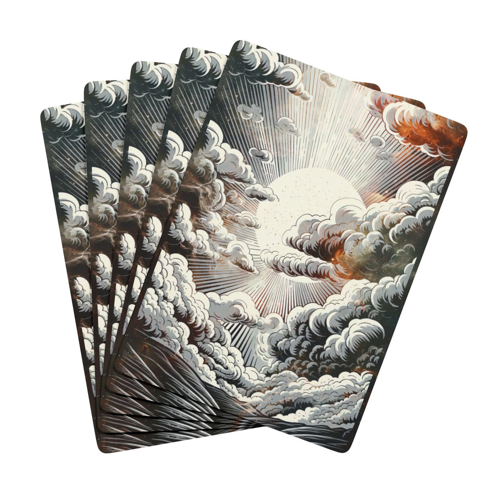 Cartomancy divinity cards— Vintage Sun & Ornate Ace Design