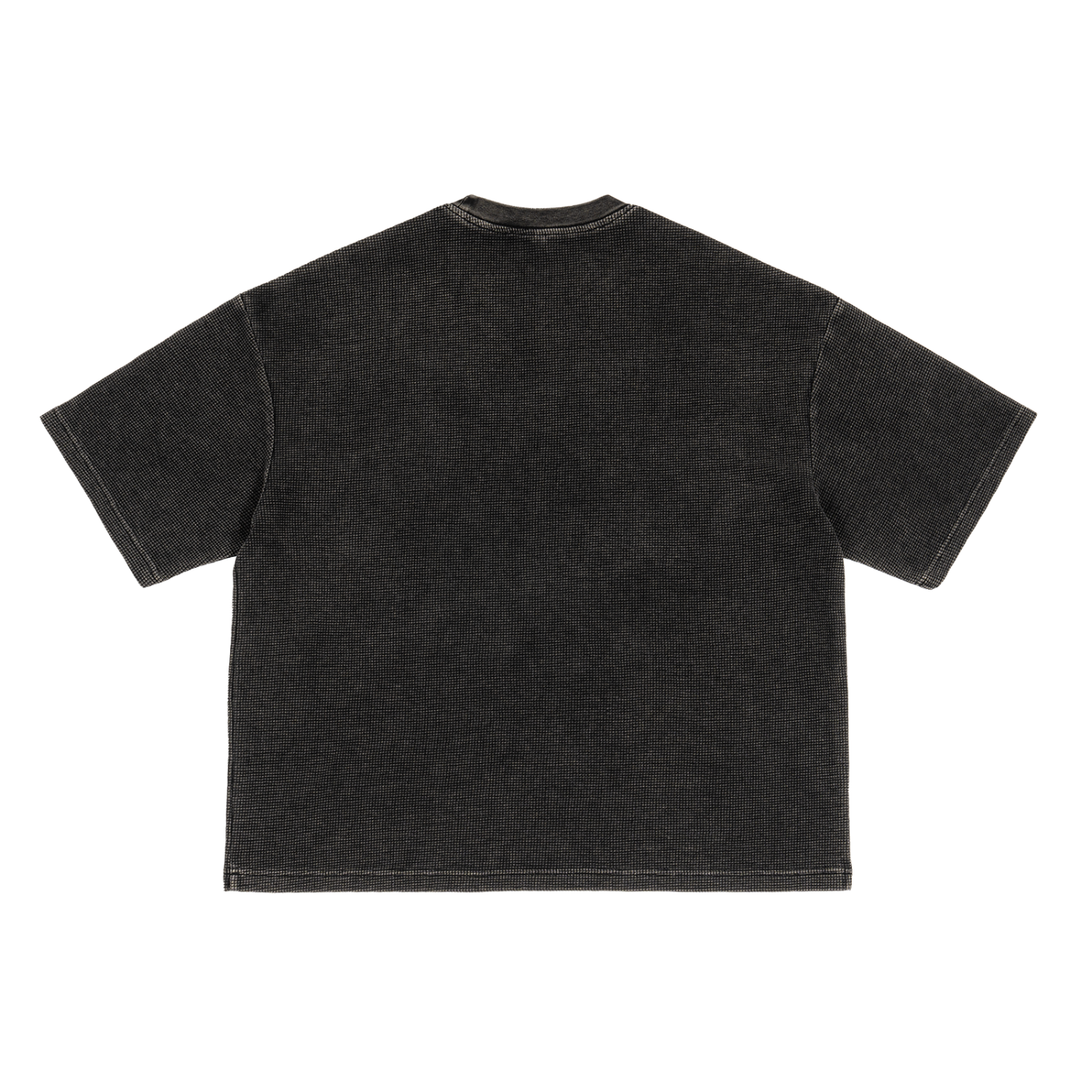 Textured Waffle Washed Boxy T-Shirt