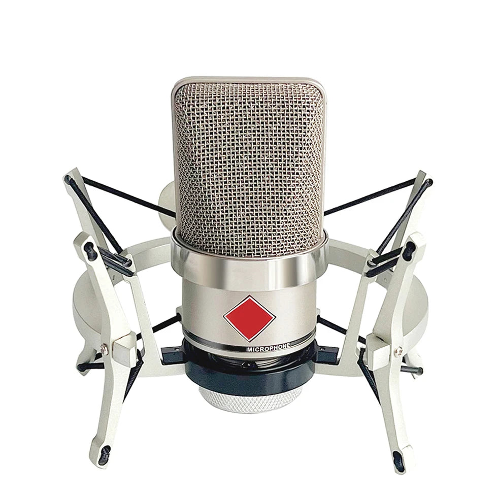 102 Diaphragm Recording Condenser Microphone for Studio Professional Studio in Wired Singing Studios,Metal Microphone