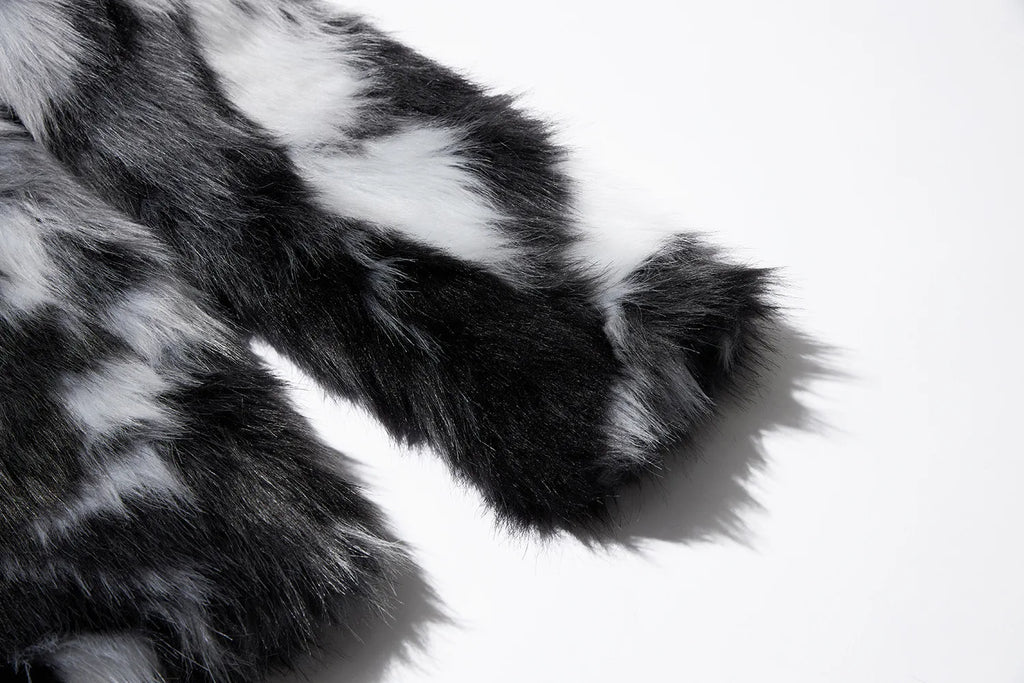 Men's Faux Fur Coat Winter Thick Warm Hooded Jacket Luxury Mink Style Overcoat European Style Faux Fur Men's Faux Mink Coat