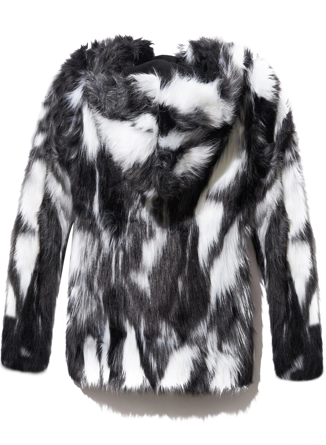 Men's Faux Fur Coat Winter Thick Warm Hooded Jacket Luxury Mink Style Overcoat European Style Faux Fur Men's Faux Mink Coat